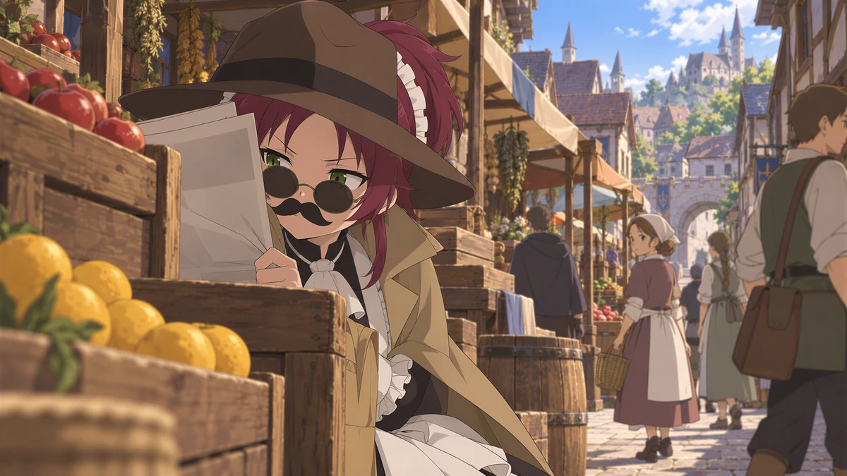 Aisha undercover at the town market